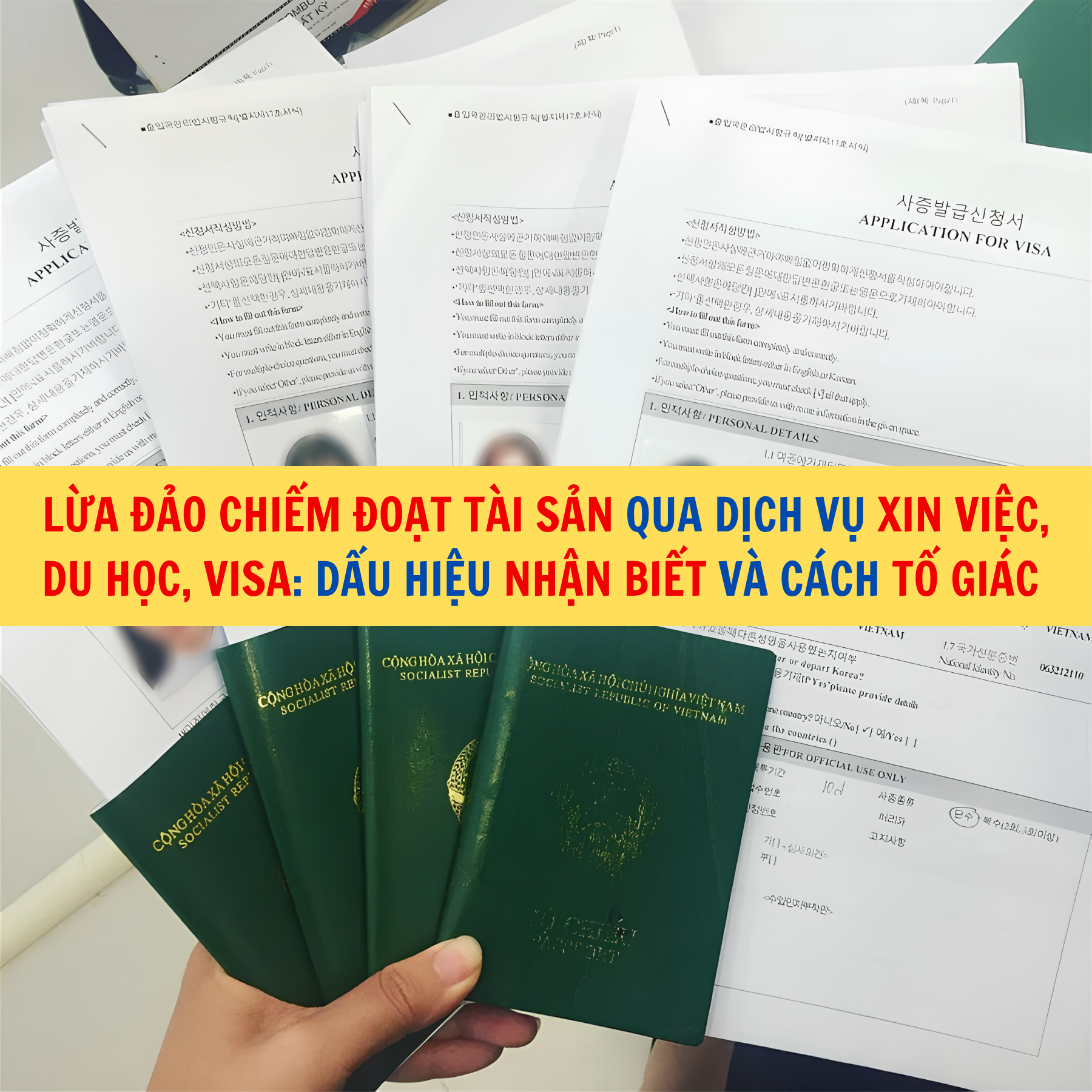 Lừa đảo chiếm đoạt t&agrave;i sản qua dịch vụ xin việc, du học, visa: Dấu hiệu nhận biết v&agrave; c&aacute;ch tố gi&aacute;c 