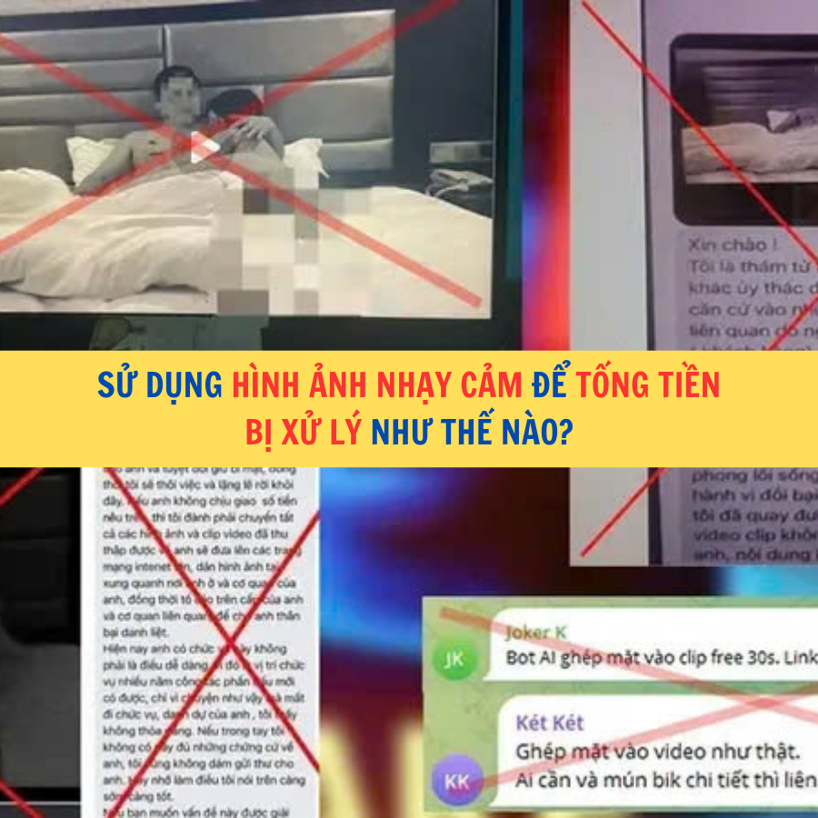 Sử dụng hình ảnh nhạy cảm để tống tiền bị xử lý như thế nào?