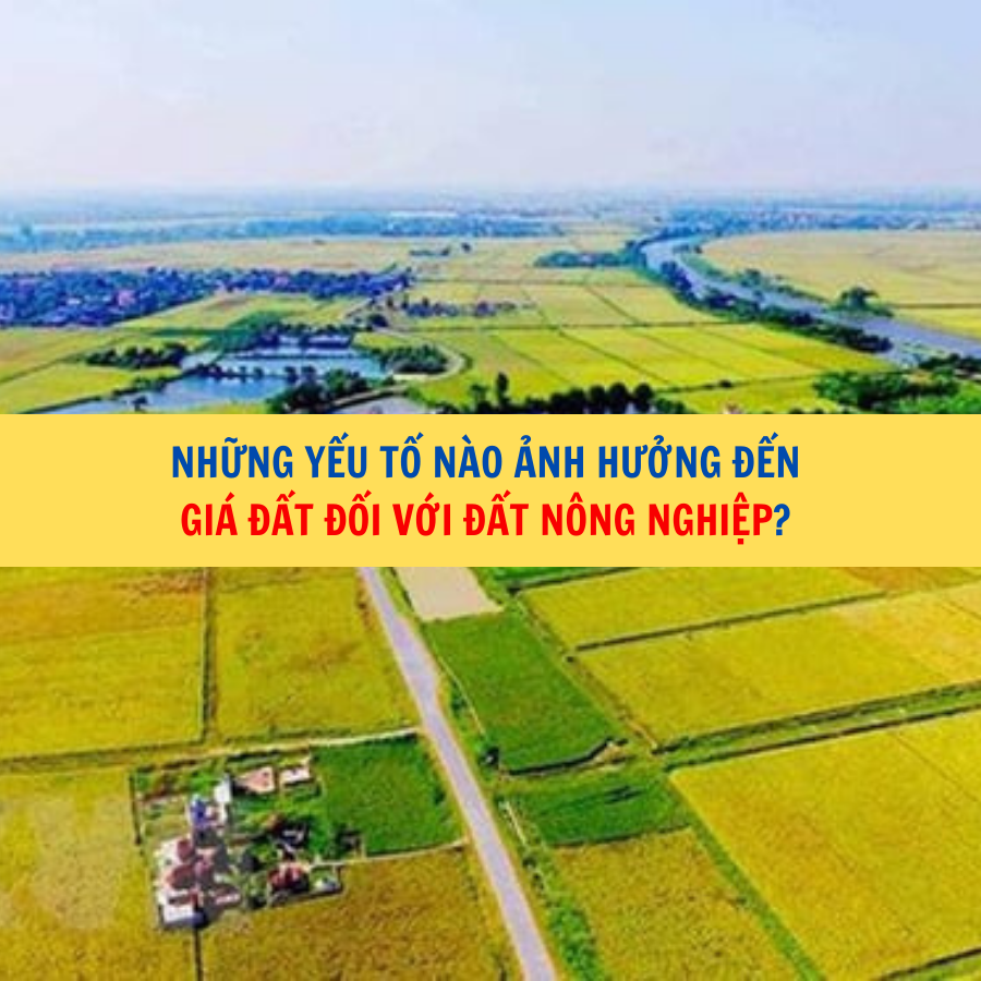 Những yếu tố nào ảnh hưởng đến giá đất đối với đất nông nghiệp?