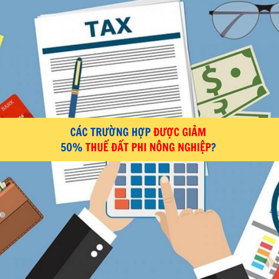 C&aacute;c trường hợp được giảm 50% thuế đất phi n&ocirc;ng nghiệp?&nbsp;