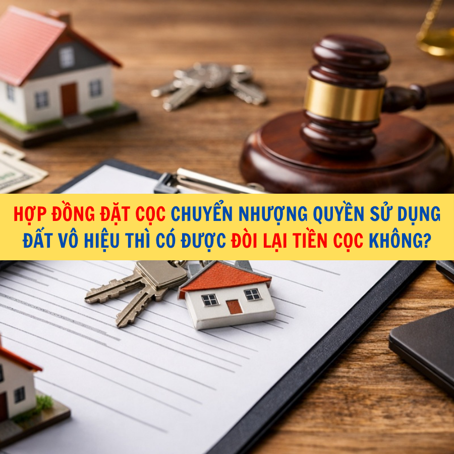 Hợp đồng đặt cọc chuyển nhượng quyền sử dụng đất v&ocirc; hiệu th&igrave; c&oacute; được đ&ograve;i lại tiền cọc kh&ocirc;ng?