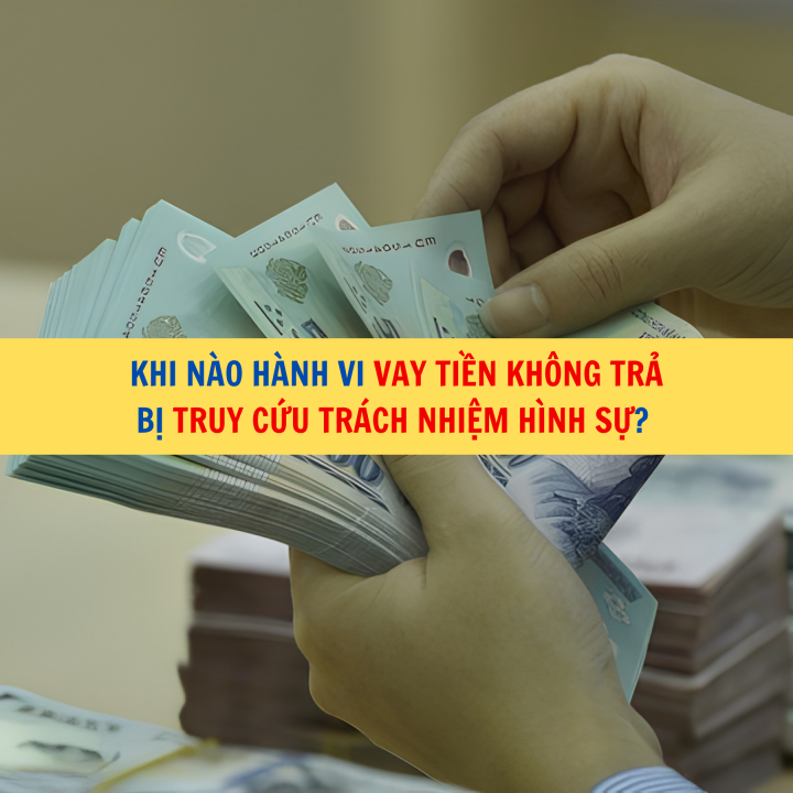 Khi nào hành vi vay tiền không trả bị truy cứu trách nhiệm hình sự?