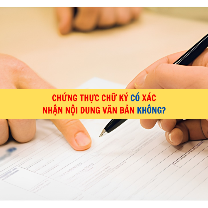 Chứng thực chữ ký có xác nhận nội dung văn bản không?