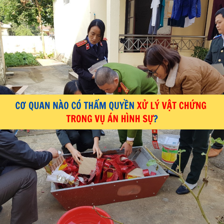 Cơ quan nào có thẩm quyền xử lý vật chứng trong vụ án hình sự?