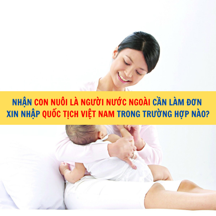 Nhận con nuôi là người nước ngoài cần làm đơn xin nhập quốc tịch Việt Nam trong trường hợp nào?