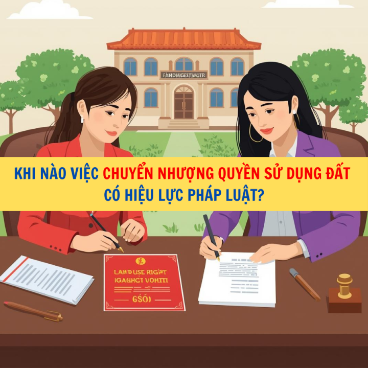 Khi nào việc chuyển nhượng quyền sử dụng đất có hiệu lực pháp luật?