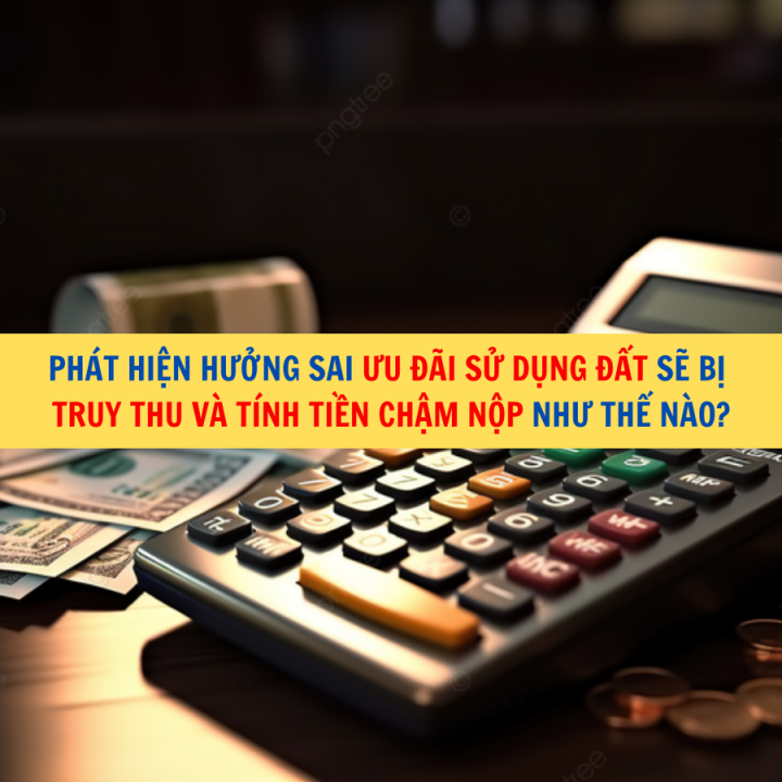 Phát hiện hưởng sai ưu đãi sử dụng đất sẽ bị truy thu và tính tiền chậm nộp như thế nào?