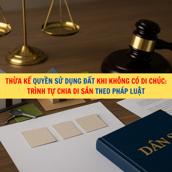 Thừa kế quyền sử dụng đất khi không có di chúc: Trình tự chia di sản theo pháp luật